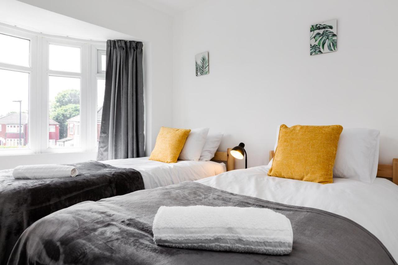 1 Mile To Etihad Stadium & Coop Arena, Free Parking, 7 Ppl Villa Manchester Exterior foto